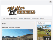 Tablet Screenshot of millerkennels.com